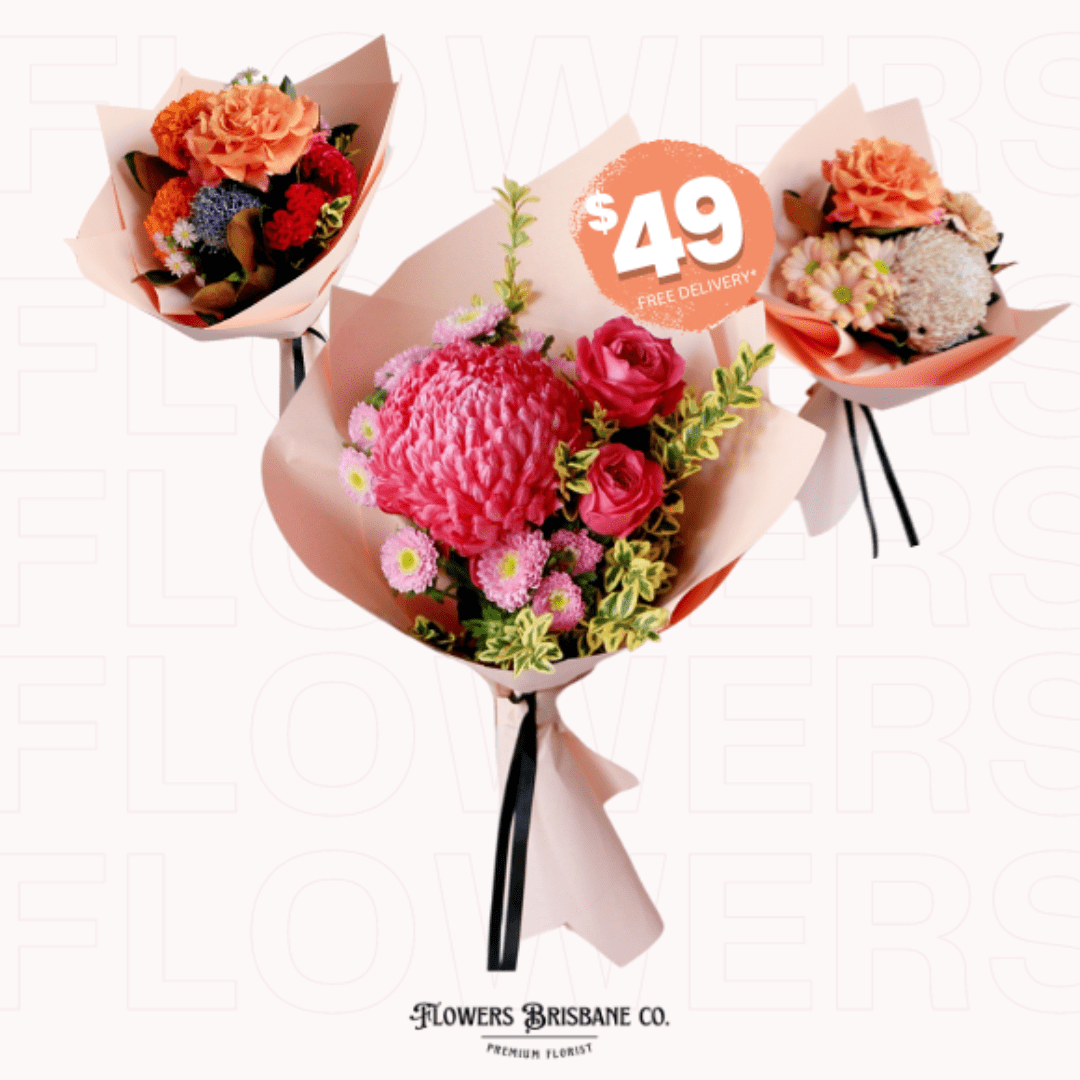 Free delivery for the best flower bouquets in Brisbane from top florist.